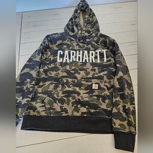 Carhartt Women's Camo Logo Pullover Hoodie